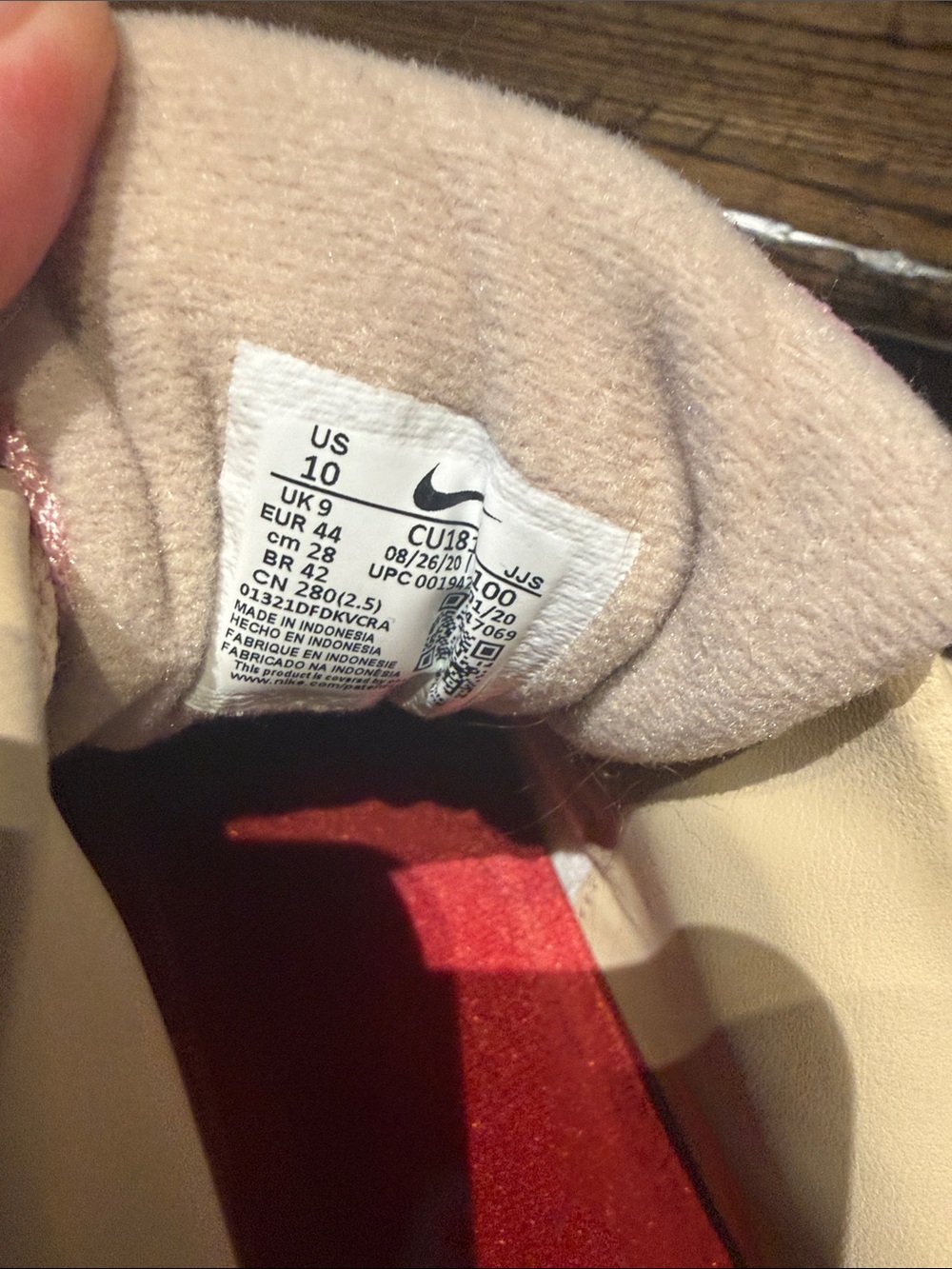 Nike Air Max Women's Sneakers in Red, Pink and Tan - Picture 5 of 5